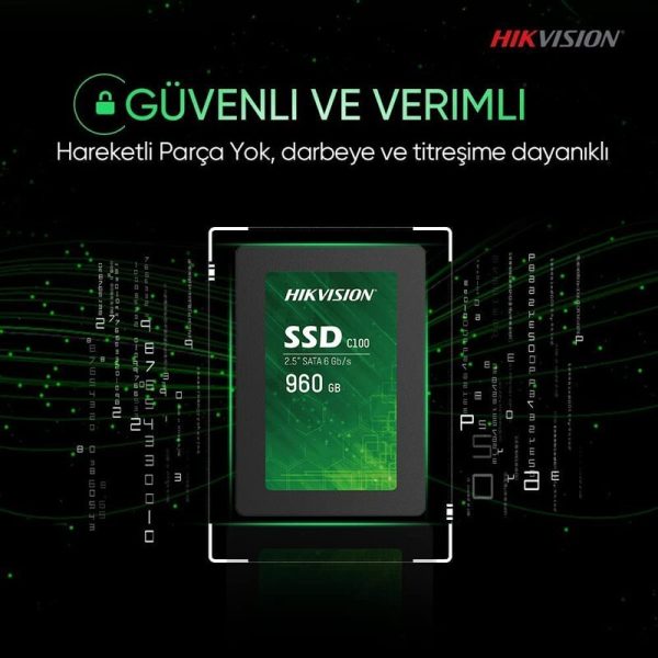Disco de Estado Sólido para Videovigilancia Hikvision C100 de 960 GB - Image 3