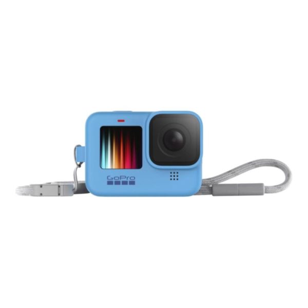 Funda Silicone Sleeve y Lanyard Kit GoPro HERO8 azul - Image 3
