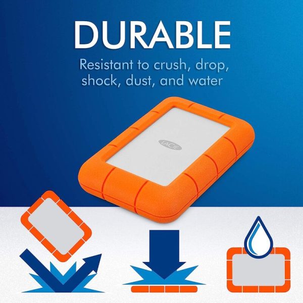 Disco Duro Externo Lacie Usb 3.0 1Tb Rugged Mini LAC301558 - Image 3