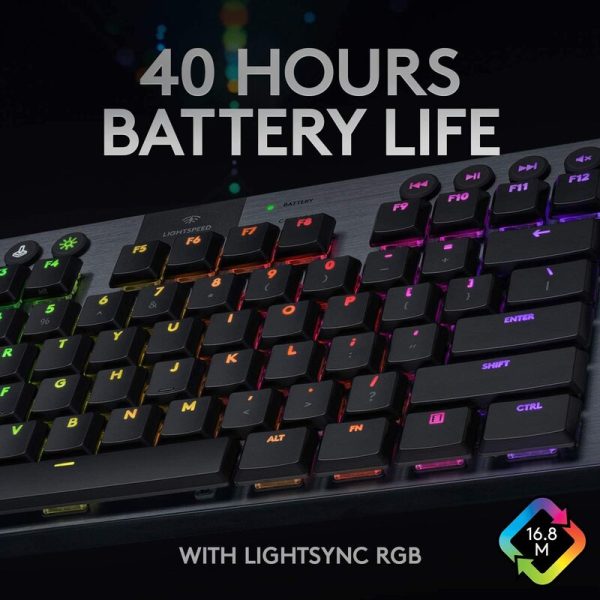 Teclado Gamer Logitech G915 TKL mecánico inalámbrico RGB - Image 2