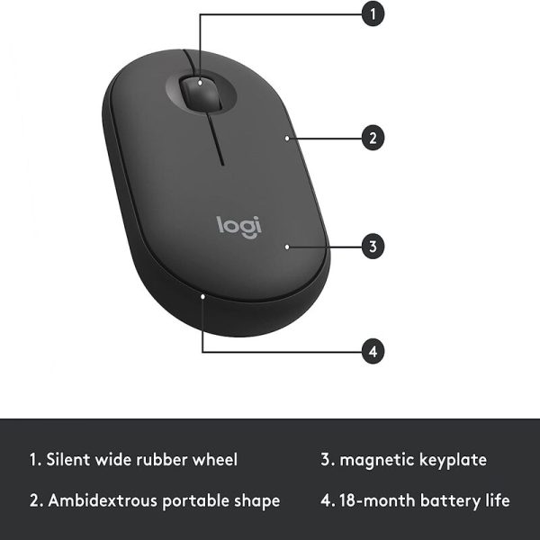 Combo Teclado Mouse Logitech Mk470 Slim Inalambrico 920-009266 - Image 3
