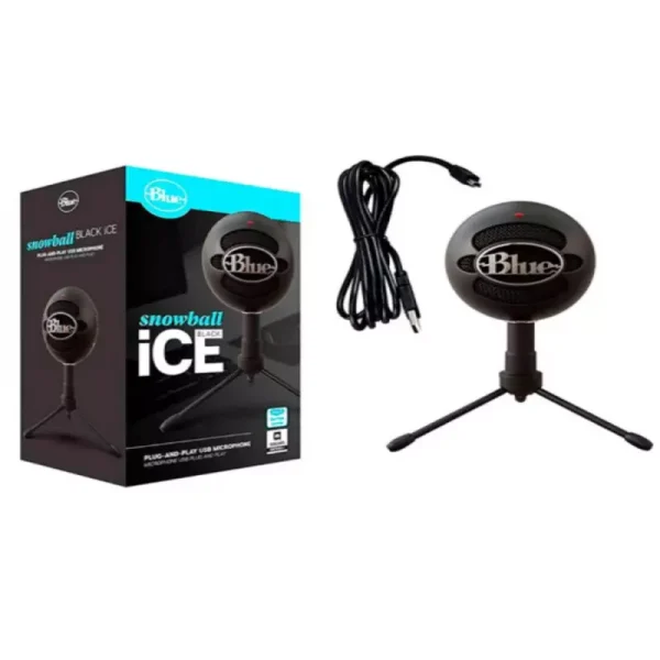 Micrófono Blue Snowball Ice condensador cardioide negro
