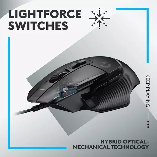 Mouse Logitech G502 X Óptico Para Juegos Color Negro - Image 4