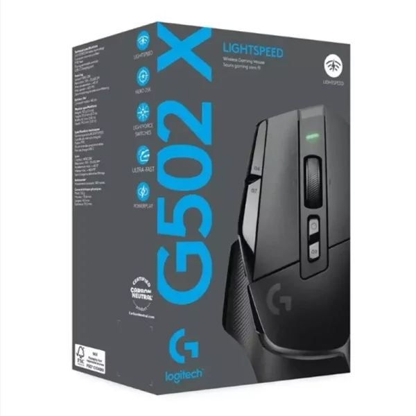 Mouse Logitech G502 X Óptico Para Juegos Color Negro