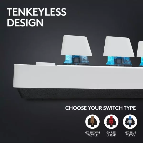 Teclado Logitech Pro X TKL Lightspeed White - Image 4