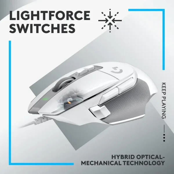 Mouse Logitech G502 X Óptico Para Juegos Color Blanco - Image 2