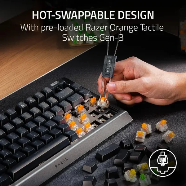 Teclado Razer Blackwidow V4 75% Mécanico - Image 4