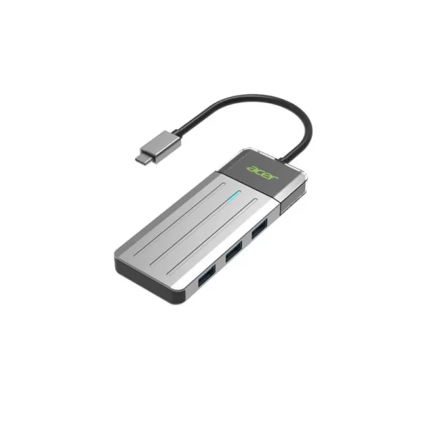 Hub Adaptador Multipuerto Acer 5 En 1 Usb 3.2 Gen 1 Tipo-c Color Plateado - Image 2